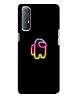 Чехол для OPPO Reno 3 с картинкой «Among Us градиент» Чехол для OPPO Reno 3 с картинкой «Among Us градиент»