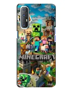 Чохол для OPPO Reno 3 з картинкою «Замок Minecraft»
