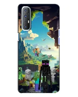Чохол для OPPO Reno 3 з картинкою «Ендермен у лісі»