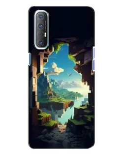 Чохол для OPPO Reno 3 з картинкою «Вид з печери»