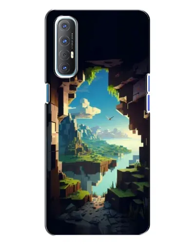 Чехол для OPPO Reno 3 с картинкой «Вид из пещеры» Чехол для OPPO Reno 3 с картинкой «Вид из пещеры»