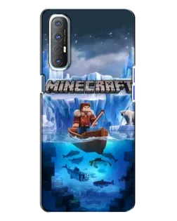 Чохол для OPPO Reno 3 з картинкою «Minecraft льодянийсвіт»