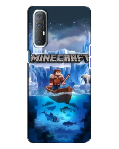 Чехол для OPPO Reno 3 с картинкой «Minecraft ледяной мир» Чехол для OPPO Reno 3 с картинкой «Minecraft ледяной мир»