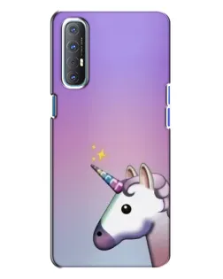 Чехол для OPPO Reno 3 с картинкой «Единорог градиент» Чехол для OPPO Reno 3 с картинкой «Единорог градиент»