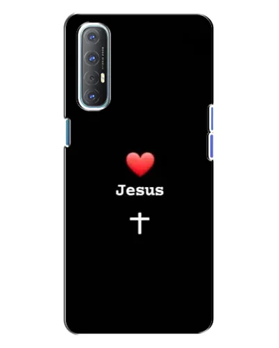 Чохол для OPPO Reno 3 з картинкою «Серце - Jesus» Чохол для OPPO Reno 3 з картинкою «Серце - Jesus»