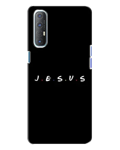 Чохол для OPPO Reno 3 з картинкою «Крапки віри J.E.S.U.S.» Чохол для OPPO Reno 3 з картинкою «Крапки віри J.E.S.U.S.»