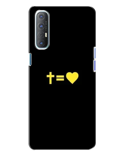 Чохол для OPPO Reno 3 з картинкою «Серце та Хрест» Чохол для OPPO Reno 3 з картинкою «Серце та Хрест»