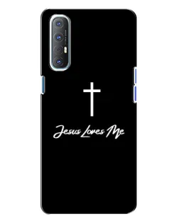 Чохол для OPPO Reno 3 з картинкою «Ісус любить тебе»