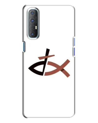Чохол для OPPO Reno 3 з картинкою «Риба та хрест» Чохол для OPPO Reno 3 з картинкою «Риба та хрест»