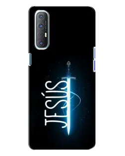 Чохол для OPPO Reno 3 з картинкою «Меч Духа Jesus»