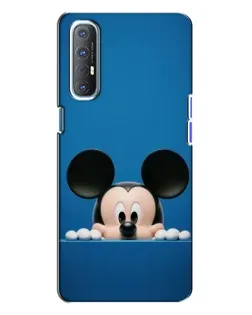 Чехол для OPPO Reno 3 с картинкой «Микки выглядывает»