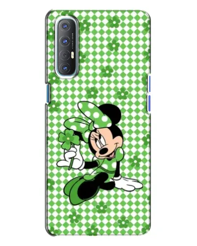 Чехол для OPPO Reno 3 с картинкой «Mickey в клетку»