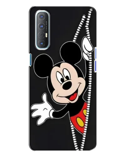 Чехол для OPPO Reno 3 с картинкой «Микки раздвигает стены»