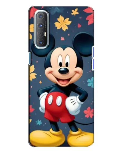 Чехол для OPPO Reno 3 с картинкой «Осенний Mickey Mouse»
