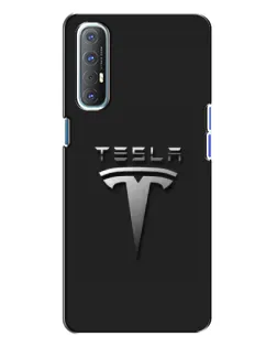 Чохол для OPPO Reno 3 з картинкою «Сталевий логотип Tesla» Чохол для OPPO Reno 3 з картинкою «Сталевий логотип Tesla»