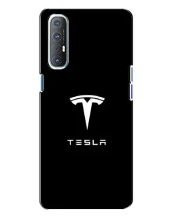 Чохол для OPPO Reno 3 з картинкою «Tesla White Logo» Чохол для OPPO Reno 3 з картинкою «Tesla White Logo»