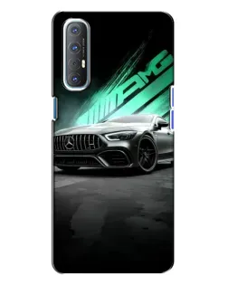 Чехол для OPPO Reno 3 с картинкой «Темный Mercedes AMG»