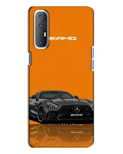 Чехол для OPPO Reno 3 с картинкой «Оранжевый Mercedes AMG»