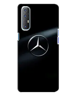 Чехол для OPPO Reno 3 с картинкой «Mercedes на металле»