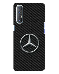 Чехол для OPPO Reno 3 с картинкой «Карбоновый Mercedes стиль»