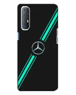 Чехол для OPPO Reno 3 с картинкой «Спортивные линии Mercedes»