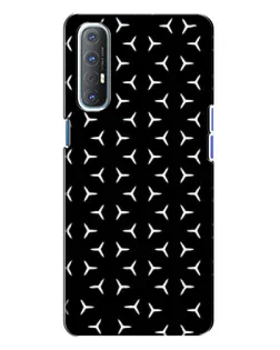 Чехол для OPPO Reno 3 с картинкой «Mercedes паттерн звезд»