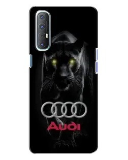 Чехол для OPPO Reno 3 с картинкой «Пантера и Audi»