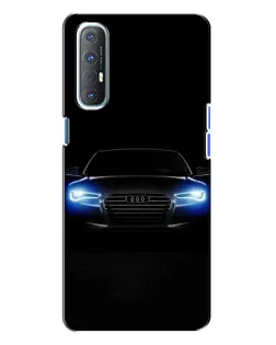 Чехол для OPPO Reno 3 с картинкой «Audi в неоне»
