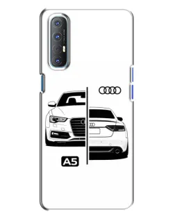 Чехол для OPPO Reno 3 с картинкой «Audi — контрастный дизайн»