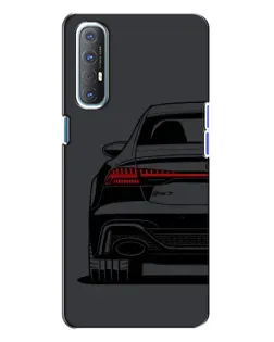 Чехол для OPPO Reno 3 с картинкой «Задняя часть Audi — арт»
