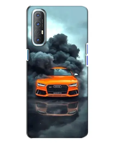 Чехол для OPPO Reno 3 с картинкой «Audi в облаках дыма» Чехол для OPPO Reno 3 с картинкой «Audi в облаках дыма»