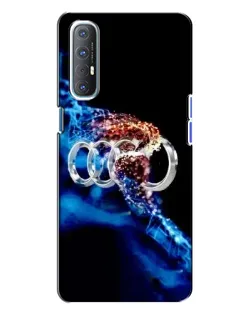 Чехол для OPPO Reno 3 с картинкой «Энергия лого Audi»