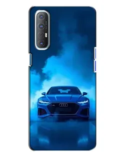 Чехол для OPPO Reno 3 с картинкой «Audi — голубая энергия»