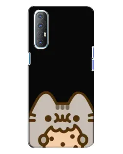 Чехол для OPPO Reno 3 с картинкой «Пушин на черном» Чехол для OPPO Reno 3 с картинкой «Пушин на черном»