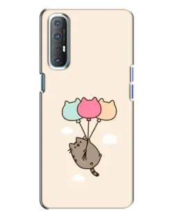 Чехол для OPPO Reno 3 с картинкой «Пушин на шариках» Чехол для OPPO Reno 3 с картинкой «Пушин на шариках»