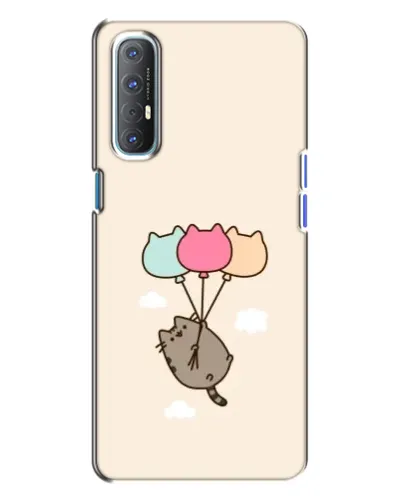Чехол для OPPO Reno 3 с картинкой «Пушин на шариках»