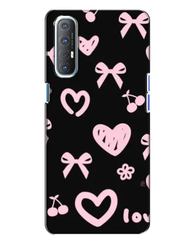 Чехол для OPPO Reno 3 с картинкой «Сатиновый бант»