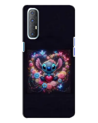 Чохол для OPPO Reno 3 з картинкою «Stitch у квітах» Чохол для OPPO Reno 3 з картинкою «Stitch у квітах»