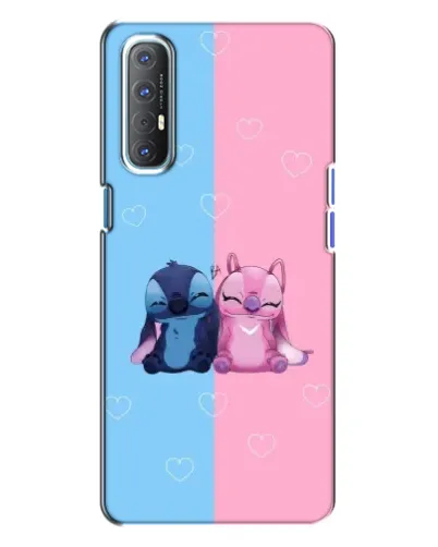 Чохол для OPPO Reno 3 з картинкою «Stitch та Angel Love» Чохол для OPPO Reno 3 з картинкою «Stitch та Angel Love»