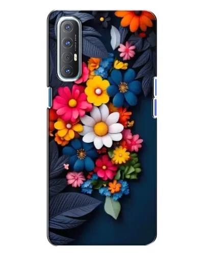Чехол для OPPO Reno 3 с картинкой «Цветочная феерия»