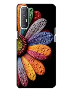 Чехол для OPPO Reno 3 с картинкой «Радужный цветок»