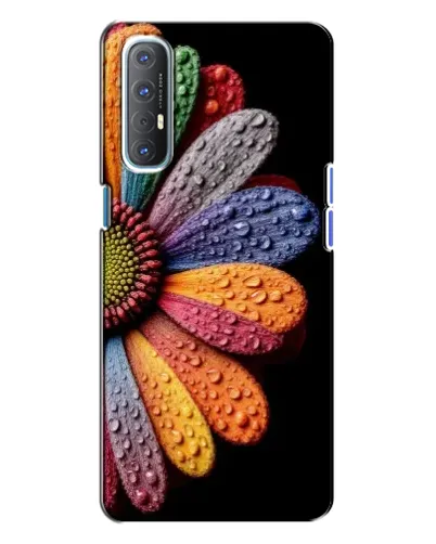 Чехол для OPPO Reno 3 с картинкой «Радужный цветок»
