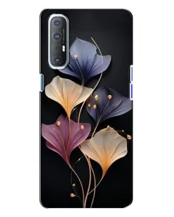 Чехол для OPPO Reno 3 с картинкой «Лиловые цветы грации»