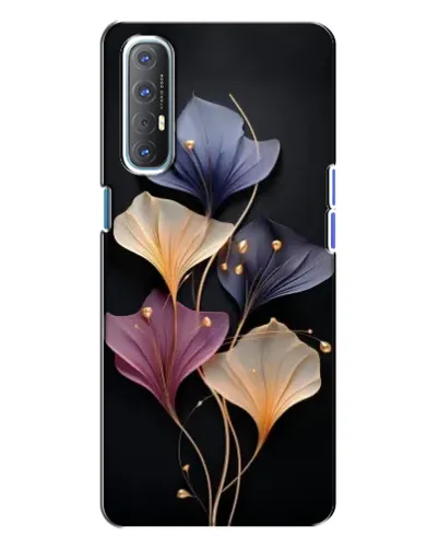 Чехол для OPPO Reno 3 с картинкой «Лиловые цветы грации»