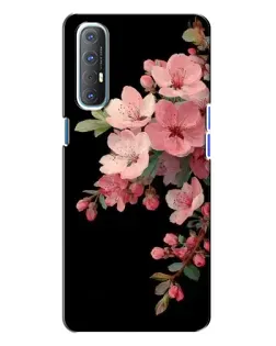 Чехол для OPPO Reno 3 с картинкой «Розовая ветка сакуры»