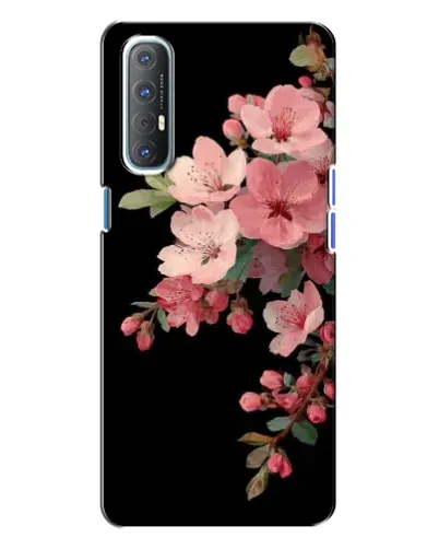 Чехол для OPPO Reno 3 с картинкой «Розовая ветка сакуры»