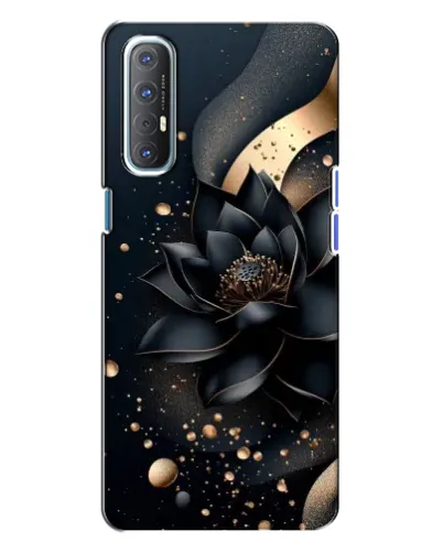 Чехол для OPPO Reno 3 с картинкой «Черный лотос»