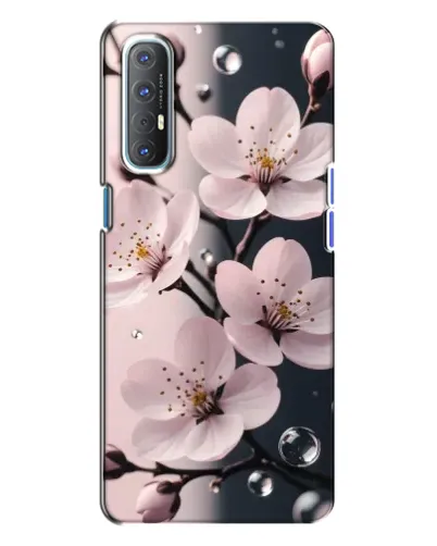 Чехол для OPPO Reno 3 с картинкой «Нежная сакура и капли» Чехол для OPPO Reno 3 с картинкой «Нежная сакура и капли»