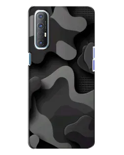 Чохол для OPPO Reno 3 з картинкою «Темний абстрактний камуфляж» Чохол для OPPO Reno 3 з картинкою «Темний абстрактний камуфляж»