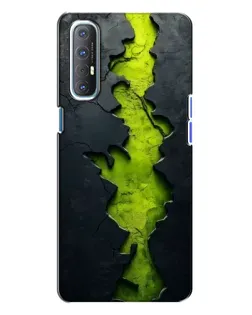 Чохол для OPPO Reno 3 з картинкою «Салатовий розлом скелі» Чохол для OPPO Reno 3 з картинкою «Салатовий розлом скелі»